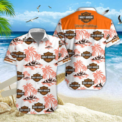 Chemise hawaïenne Harley-Davidson