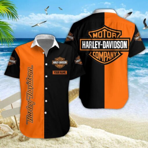 Chemise hawaïenne Harley-Davidson