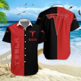 Chemise hawaïenne Tesla