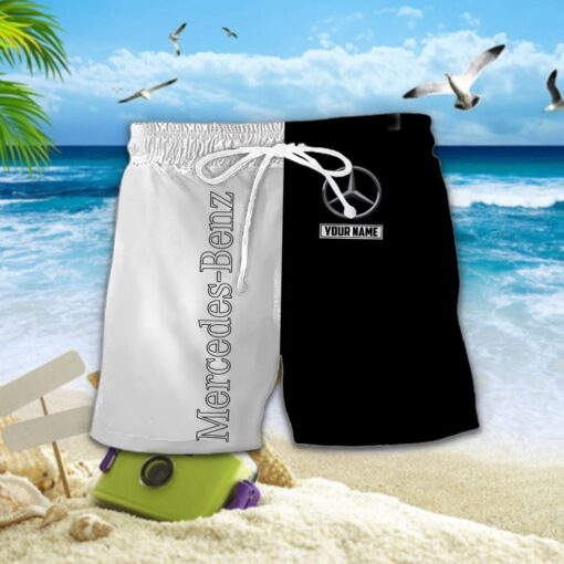 Chemise hawaïenne Mercedes-Benz blanc – Image 2