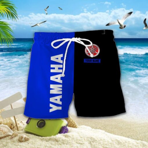 Chemise hawaïenne Yamaha bleu – Image 2
