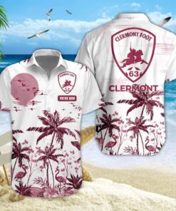 Chemise Hawaïenne Clermont Foot Nouvelle édition avec nom personnalisé