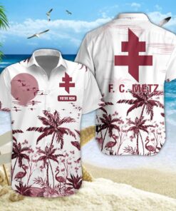 Chemise Hawaïenne FC Metz Nouvelle édition avec nom personnalisé