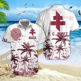Chemise Hawaïenne FC Metz Nouvelle édition avec nom personnalisé