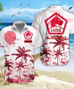 Chemise Hawaïenne Lille OSC Nouvelle édition avec nom personnalisé
