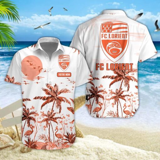 Chemise Hawaïenne Lorient FC Nouvelle édition avec nom personnalisé