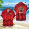 Chemise Hawaïenne OGC Nice Motif Tropical Unique Avec Nom Personnalisé