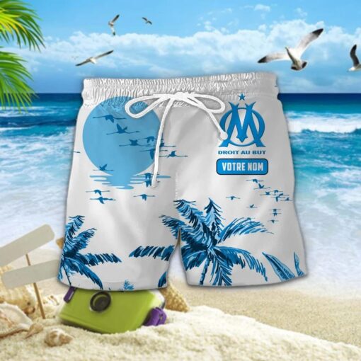 Chemise Hawaïenne Olympique de Marseille Nouvelle édition avec nom personnalisé – Image 2
