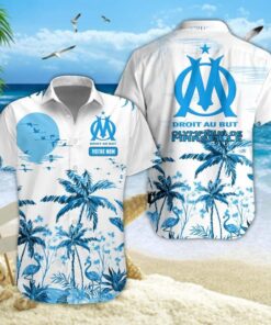 Chemise Hawaïenne Olympique de Marseille Nouvelle édition avec nom personnalisé