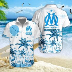 Chemise Hawaïenne Olympique de Marseille Nouvelle édition avec nom personnalisé