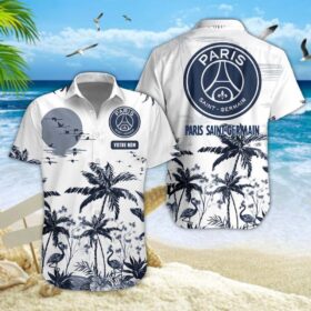 Chemise Hawaïenne Paris Saint-Germain Nouvelle édition avec nom personnalisé