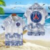 Chemise Hawaïenne Paris Saint-Germain Motif Tropical Unique Avec Nom Personnalisé