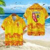Chemise Hawaïenne RC Lens Motif Tropical Unique Avec Nom Personnalisé