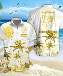 Chemise Hawaïenne RC Lens Nouvelle édition avec nom personnalisé