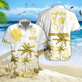 Chemise Hawaïenne RC Lens Nouvelle édition avec nom personnalisé
