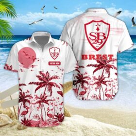 Chemise Hawaïenne Stade Brestois 29 Nouvelle édition avec nom personnalisé