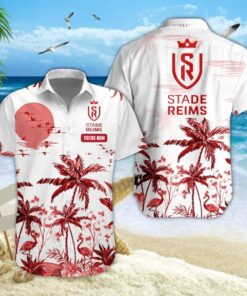 Chemise Hawaïenne Stade de Reims Nouvelle édition avec nom personnalisé