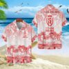Chemise Hawaïenne Stade de Reims Motif Tropical Unique Avec Nom Personnalisé