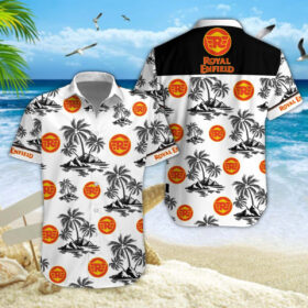 Chemise hawaïenne Royal Enfield 07