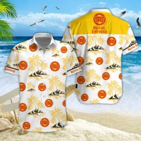 Chemise hawaïenne Royal Enfield 08