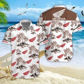 Chemise hawaïenne Honda Moto 03