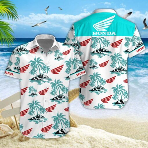 Chemise hawaïenne Honda Moto 04