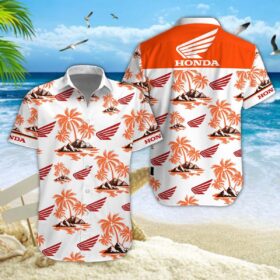 Chemise hawaïenne Honda Moto 06