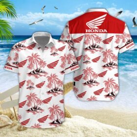 Chemise hawaïenne Honda Moto 01