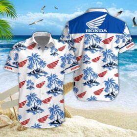 Chemise hawaïenne Honda Moto 02