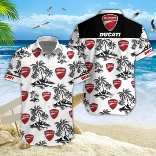 Chemise hawaïenne Ducati 07
