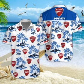 Chemise hawaïenne Ducati 02