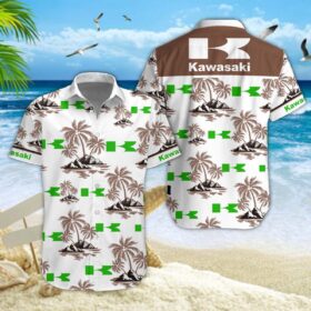 Chemise hawaïenne Kawasaki 03