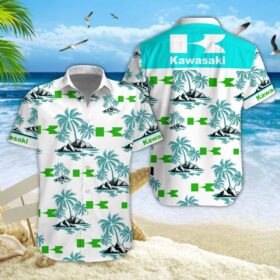 Chemise hawaïenne Kawasaki 04