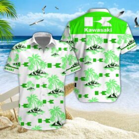 Chemise hawaïenne Kawasaki 01