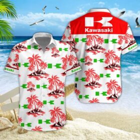 Chemise hawaïenne Kawasaki 06
