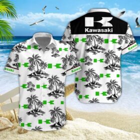 Chemise hawaïenne Kawasaki 07