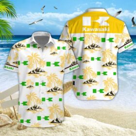Chemise hawaïenne Kawasaki 08