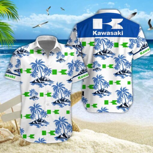 Chemise hawaïenne Kawasaki 02