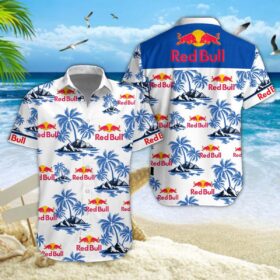 Chemise hawaïenne Red Bull 02