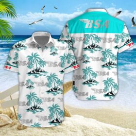 Chemise hawaïenne BSA Motorcycles 04