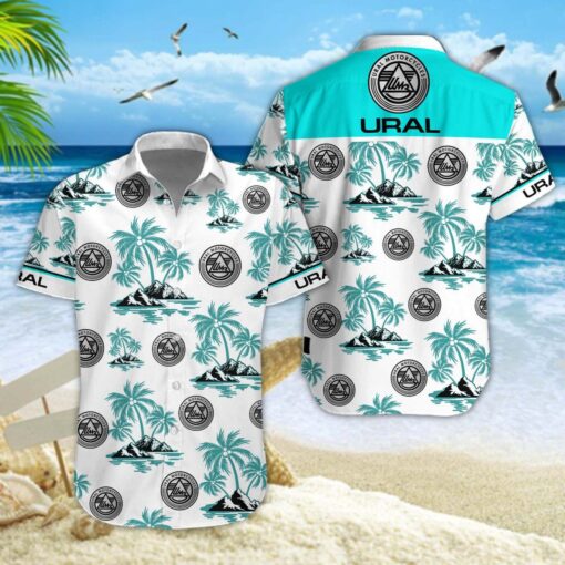 Chemise hawaïenne Ural Motorcycles 04