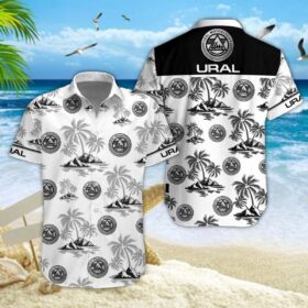 Chemise hawaïenne Ural Motorcycles 07