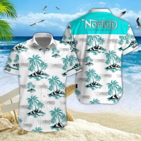 Chemise hawaïenne Norton Motorcycles 03