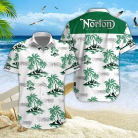 Chemise hawaïenne Norton Motorcycles 04