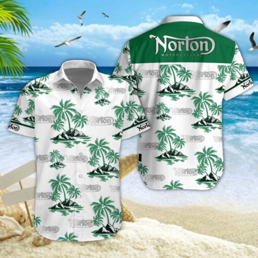 Chemise hawaïenne Norton Motorcycles 04