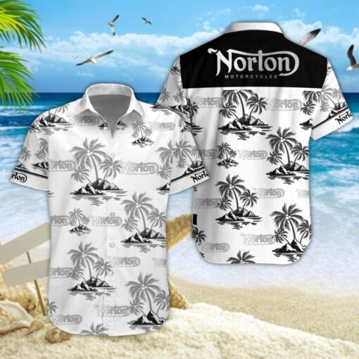 Chemise hawaïenne Norton Motorcycles 07