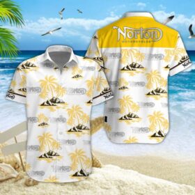 Chemise hawaïenne Norton Motorcycles 08