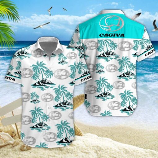 Chemise hawaïenne Cagiva Motorcycles 04