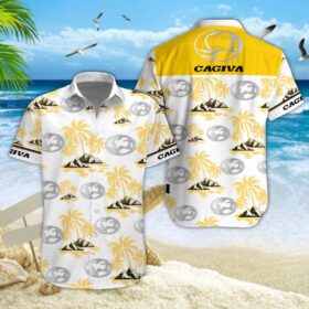 Chemise hawaïenne Cagiva Motorcycles 08