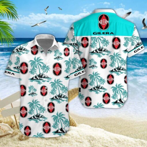 Chemise hawaïenne Gilera Motorcycles 04